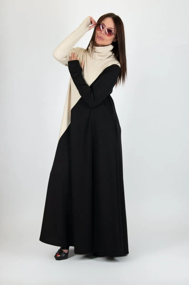 A Line Turtleneck Dress Vivian