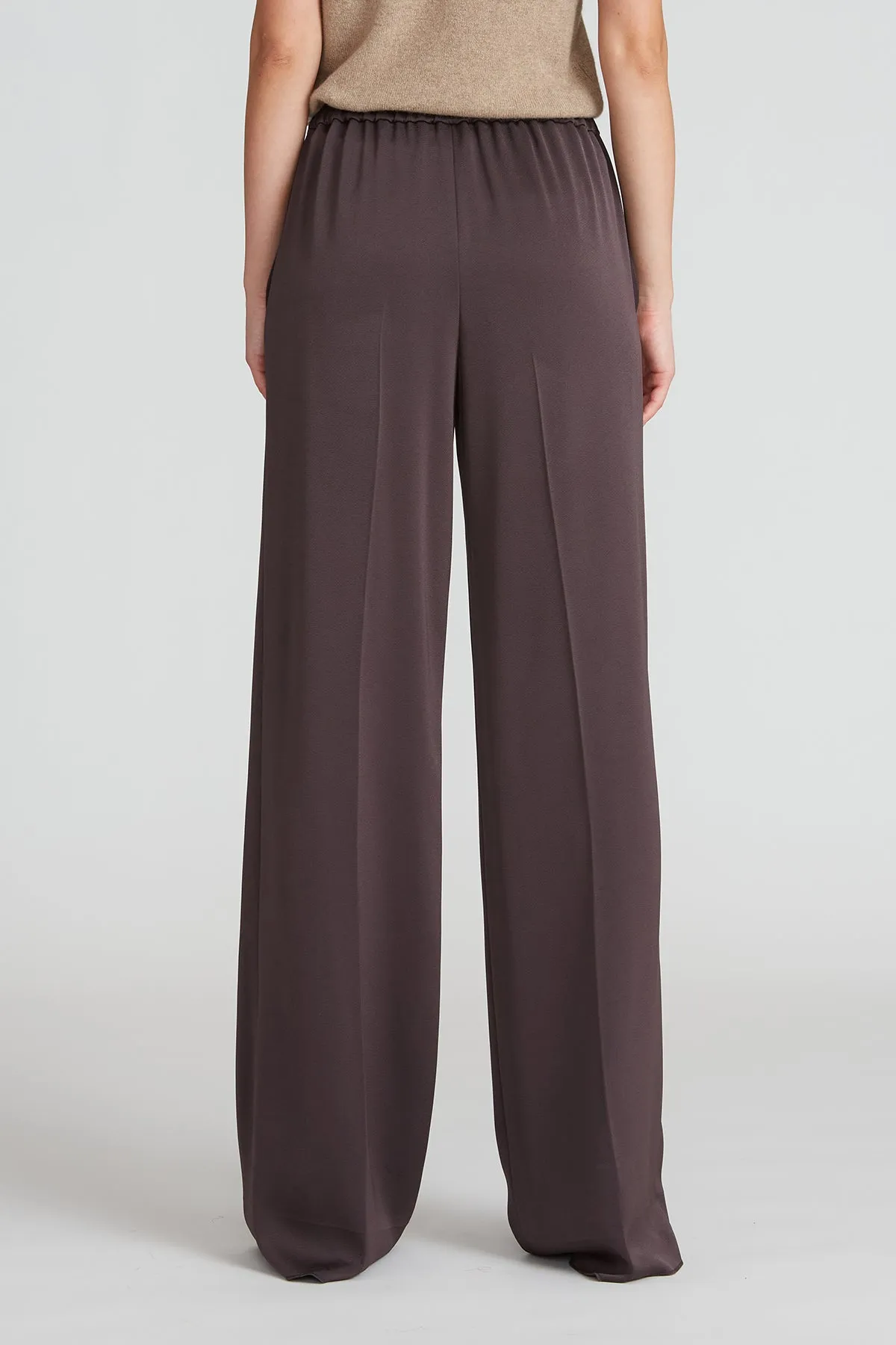 Aleah Crepe Back Satin Pant