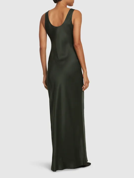 ANINE BING   Camille silk charmeuse long dress 