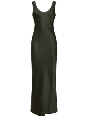 ANINE BING   Camille silk charmeuse long dress 