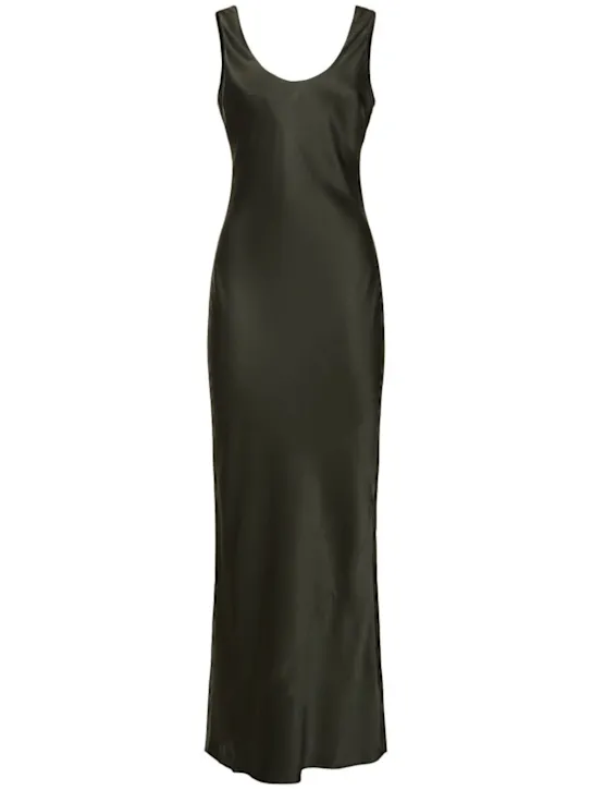 ANINE BING   Camille silk charmeuse long dress 