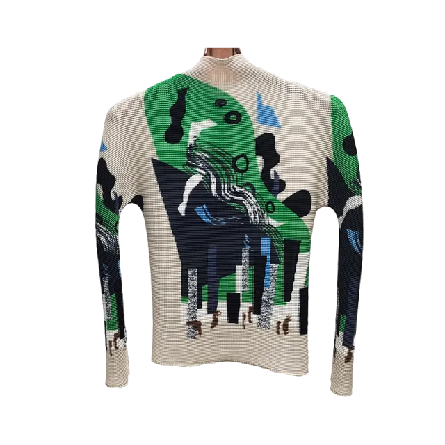 Ashore Ripple Stretch Abstract Modern Art Pattern Loose Causal 2022 New Spring Fashion Beach Vacation Cover Ups
