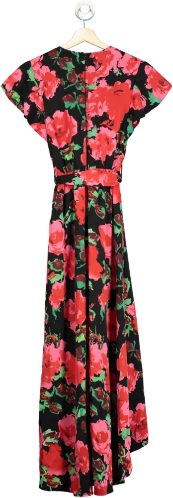 AX Paris Black Floral Maxi Dress UK 8