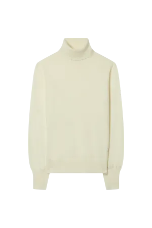 Balloon Sleeve Turtleneck in Cashmere