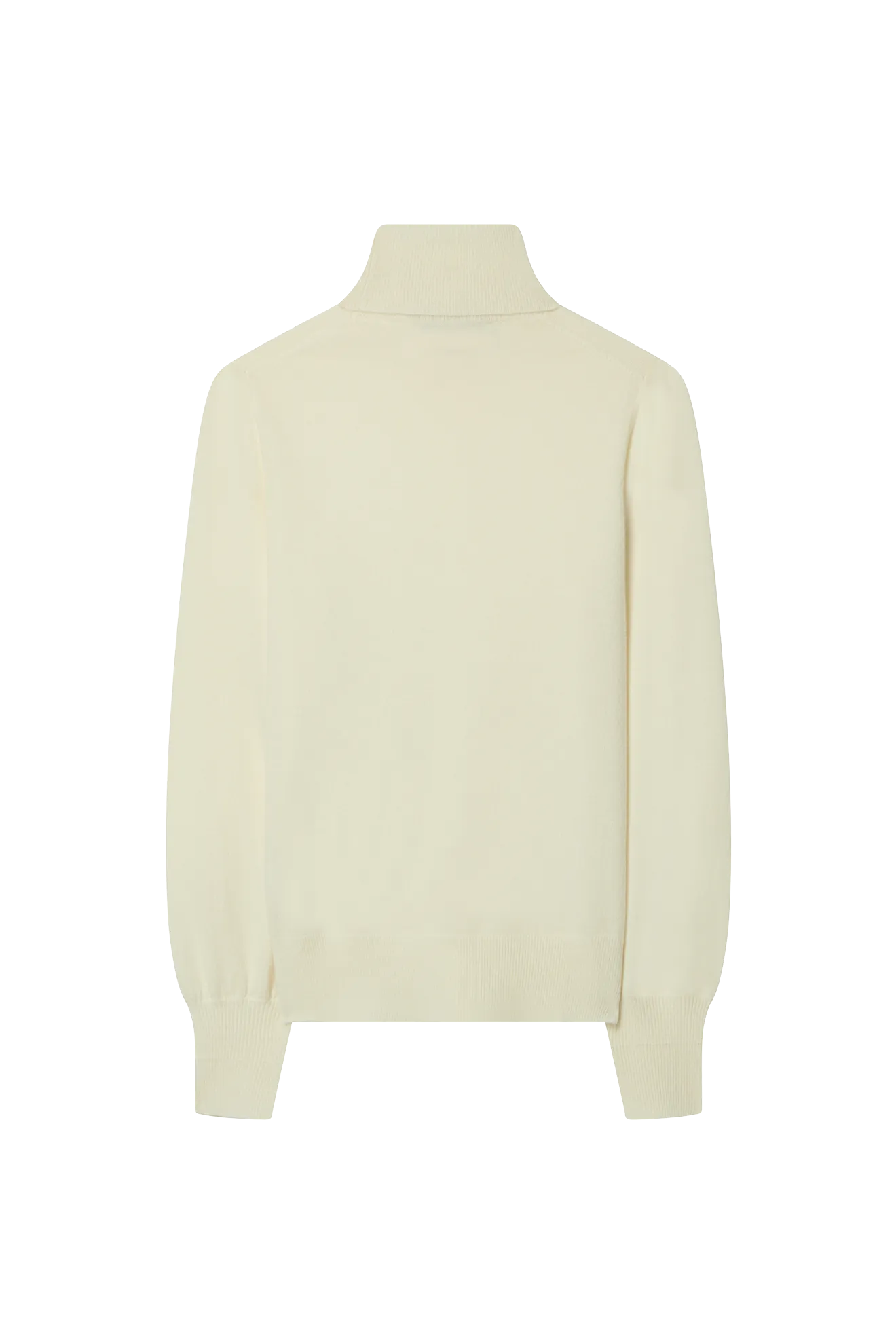 Balloon Sleeve Turtleneck in Cashmere