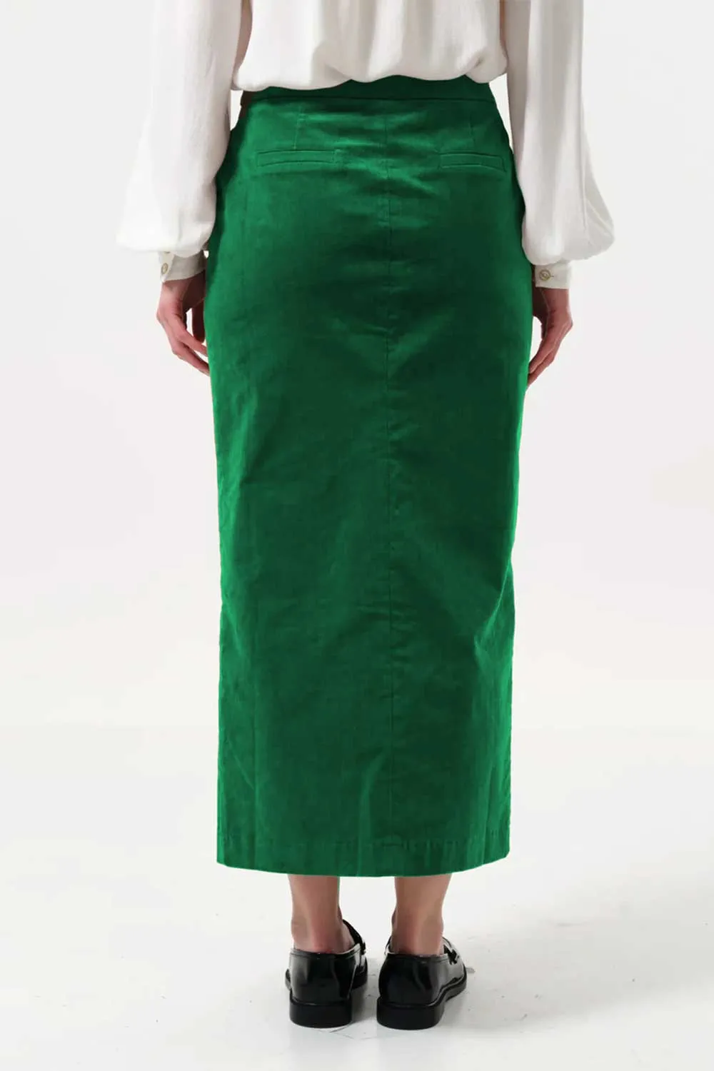 Balthazar Babycord Midi Pencil Skirt