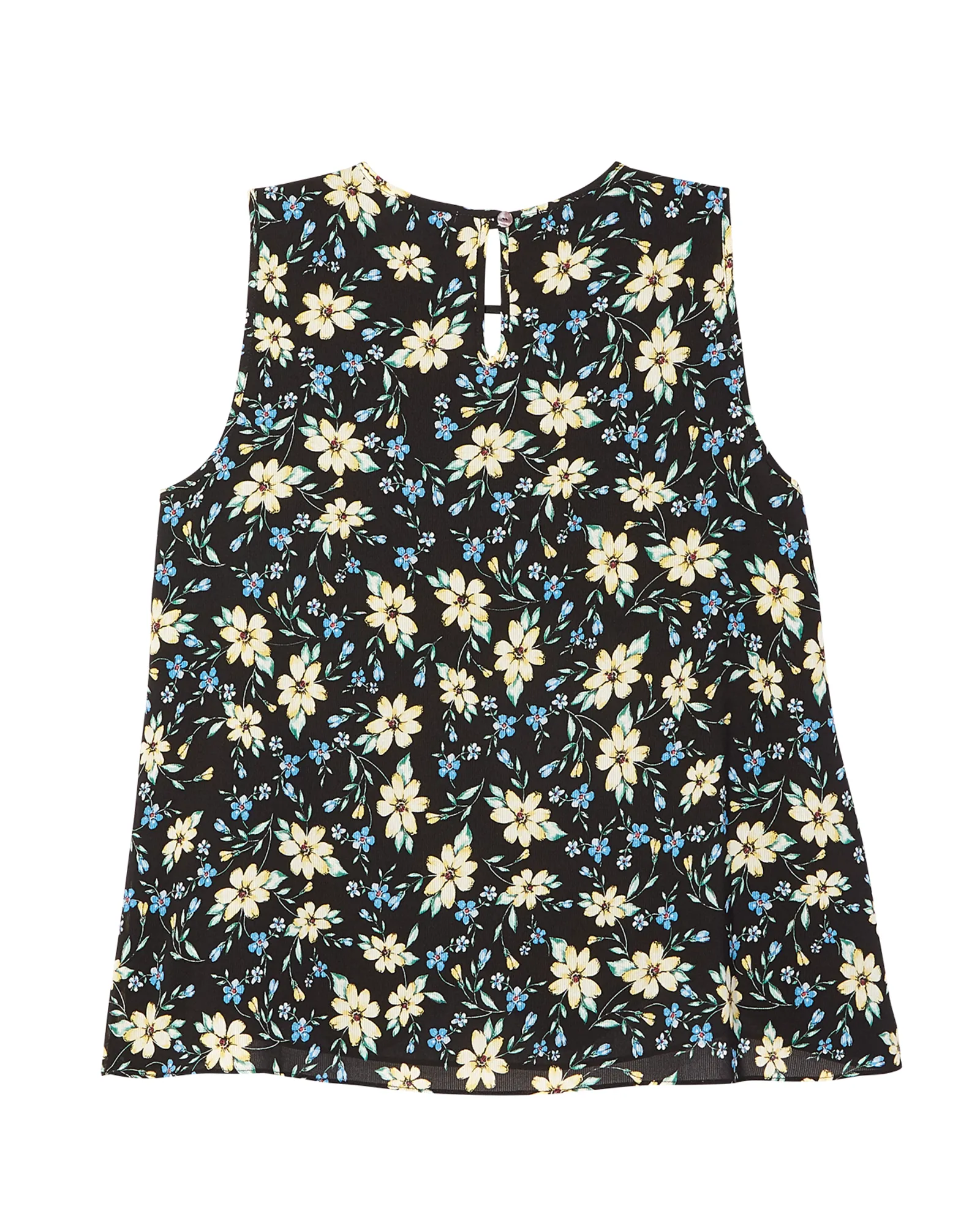 Bella Keyhole Tank | Black / Yellow
