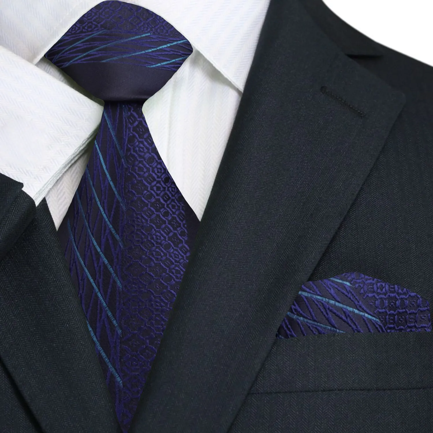 Blue Edge Necktie