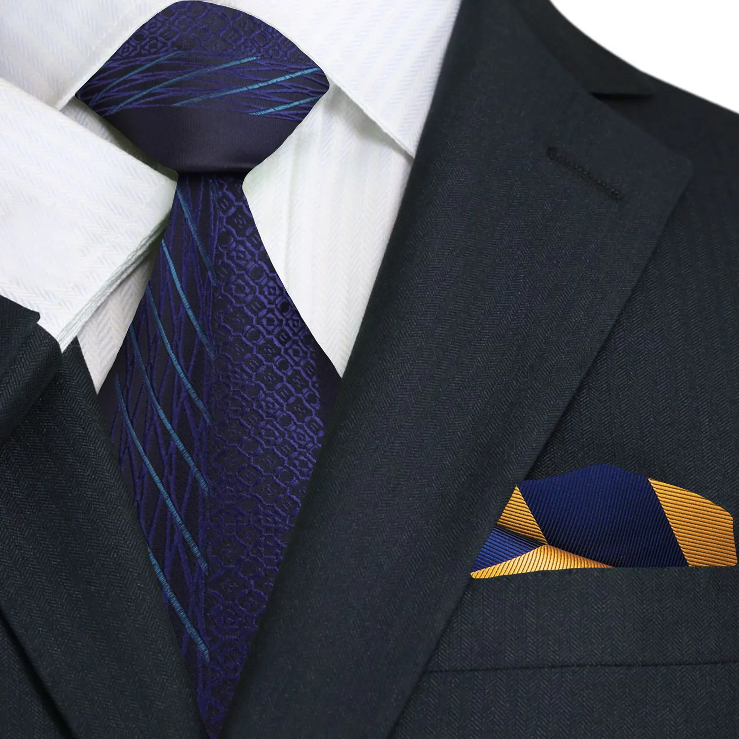 Blue Edge Necktie
