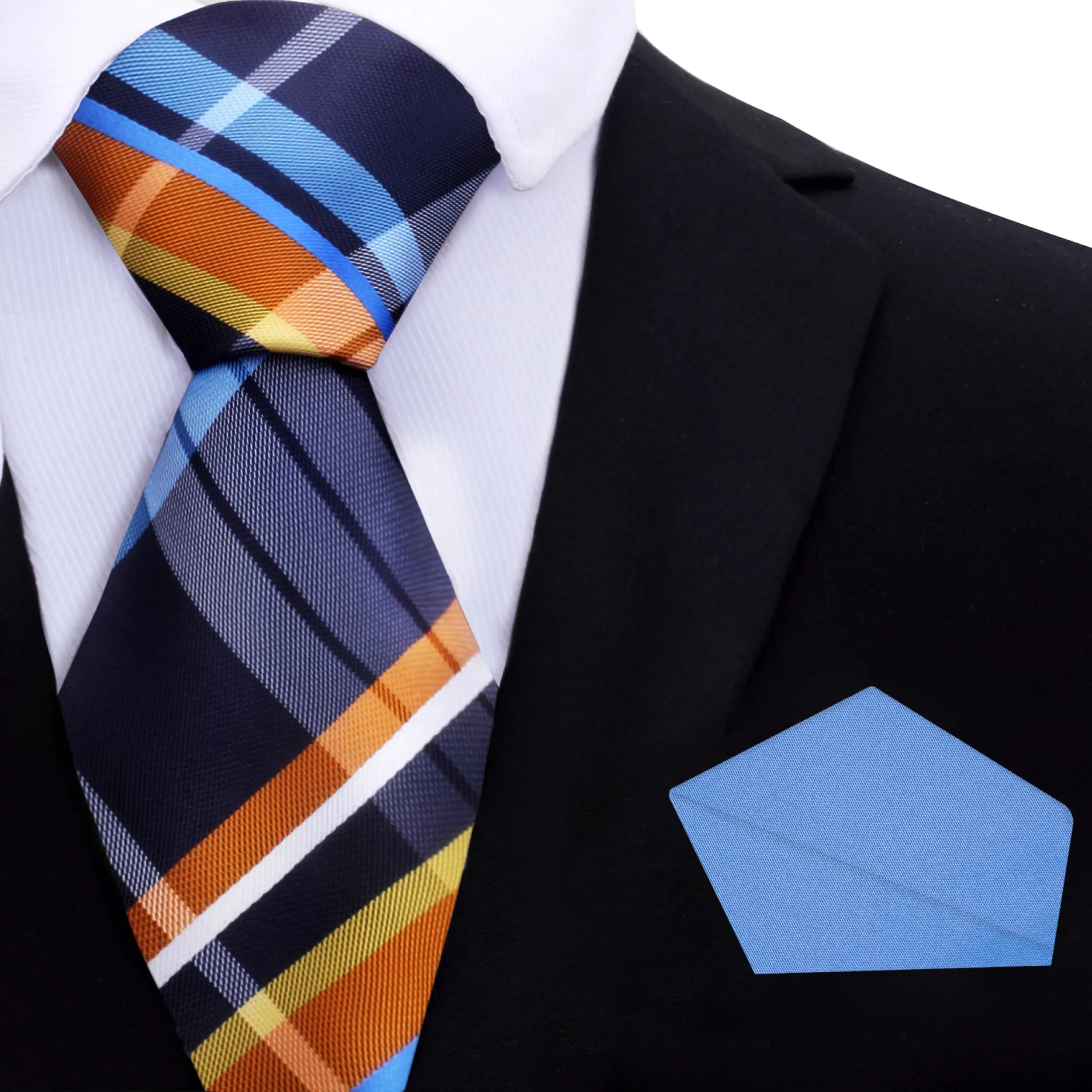 Blue Haven Plaid Necktie