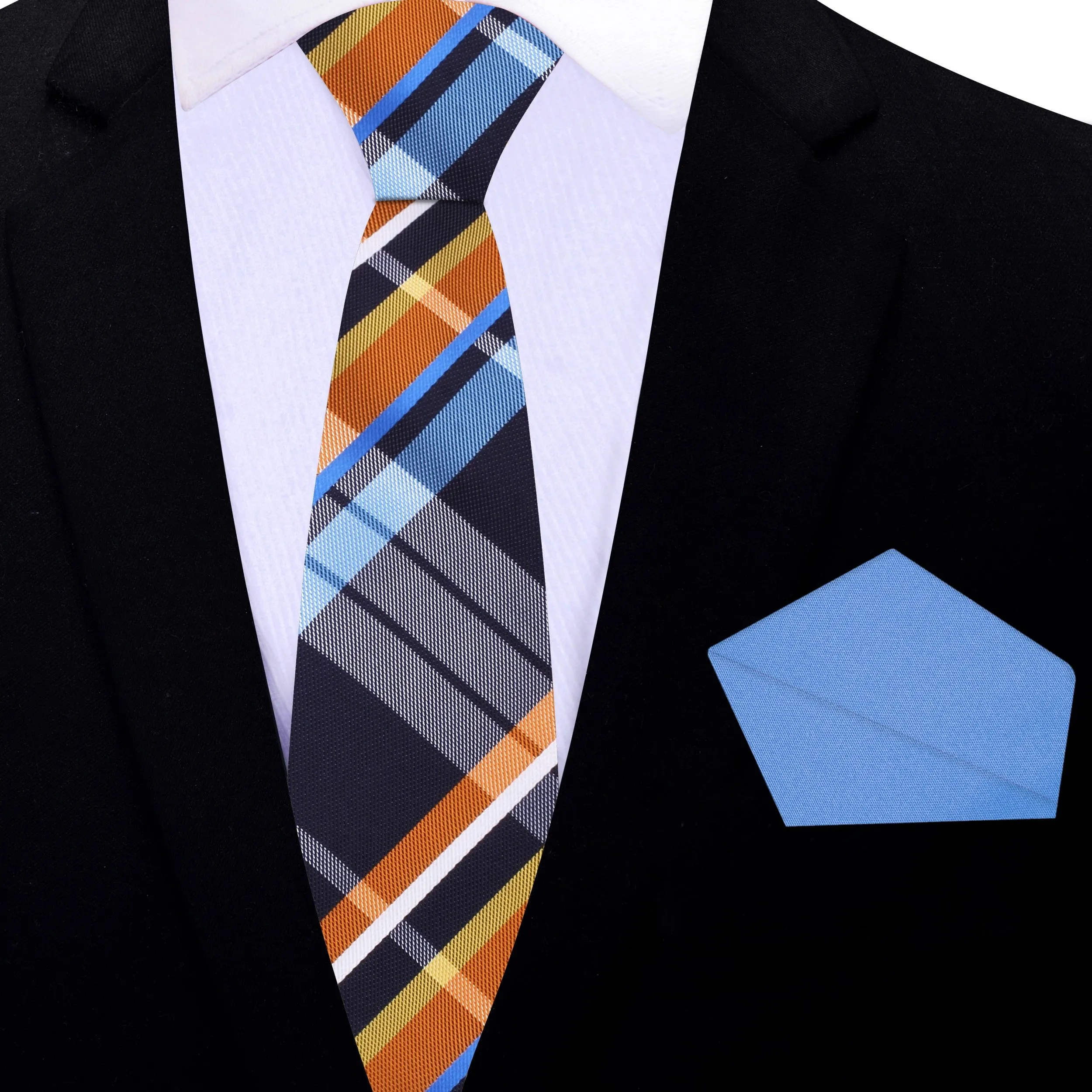 Blue Haven Plaid Necktie
