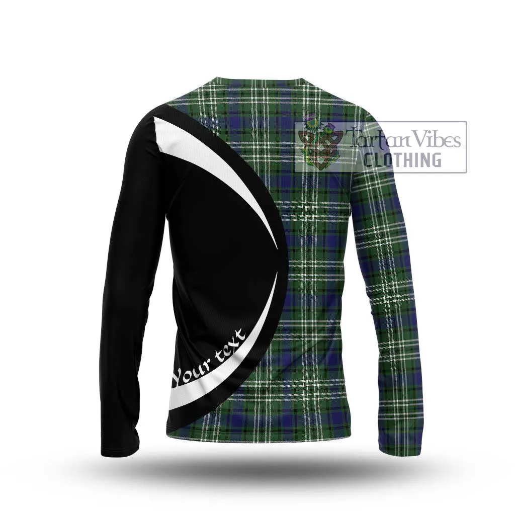 Blyth Tartan Long Sleeve T-Shirt with Family Crest Circle Style