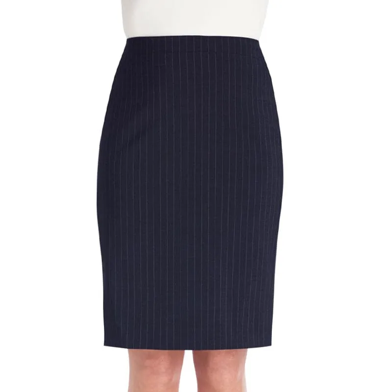 Brook Taverner Numana Straight Skirt - Navy