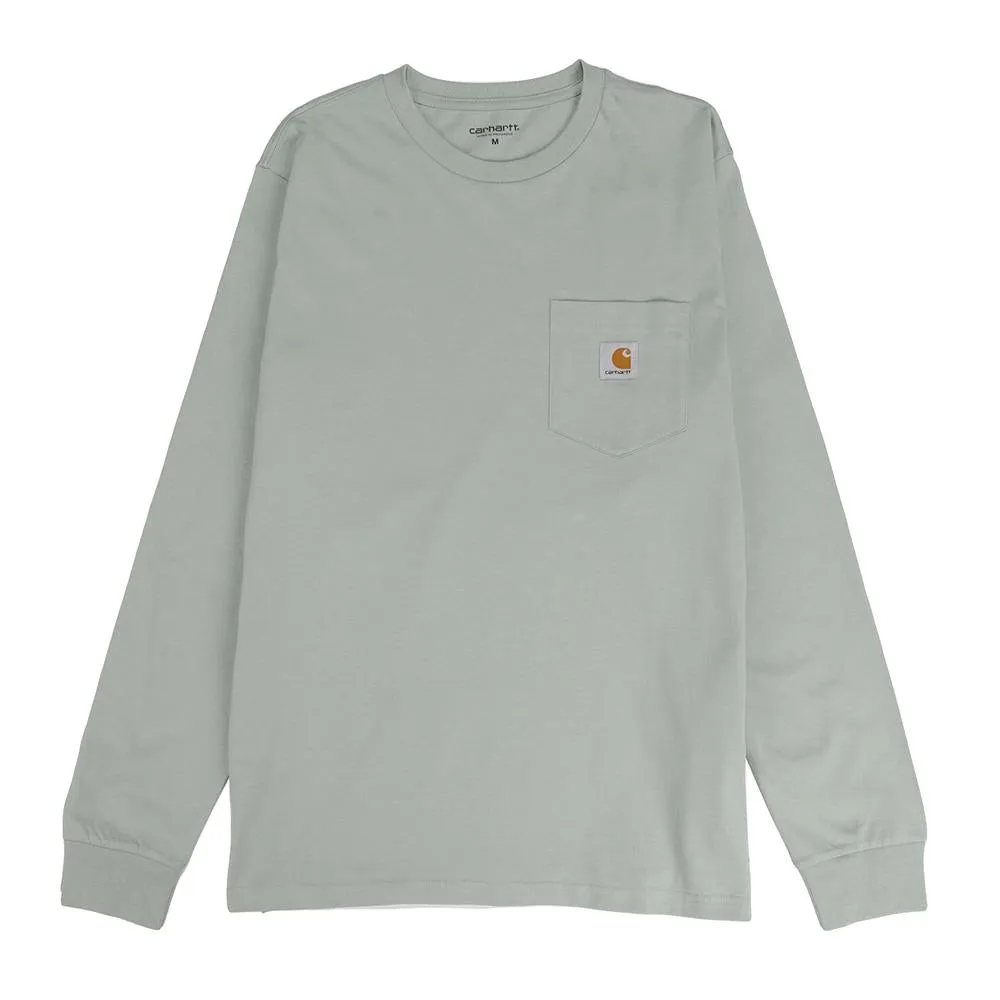 Carhartt WIP Long Sleeve Pocket T-shirt / Frosted Green