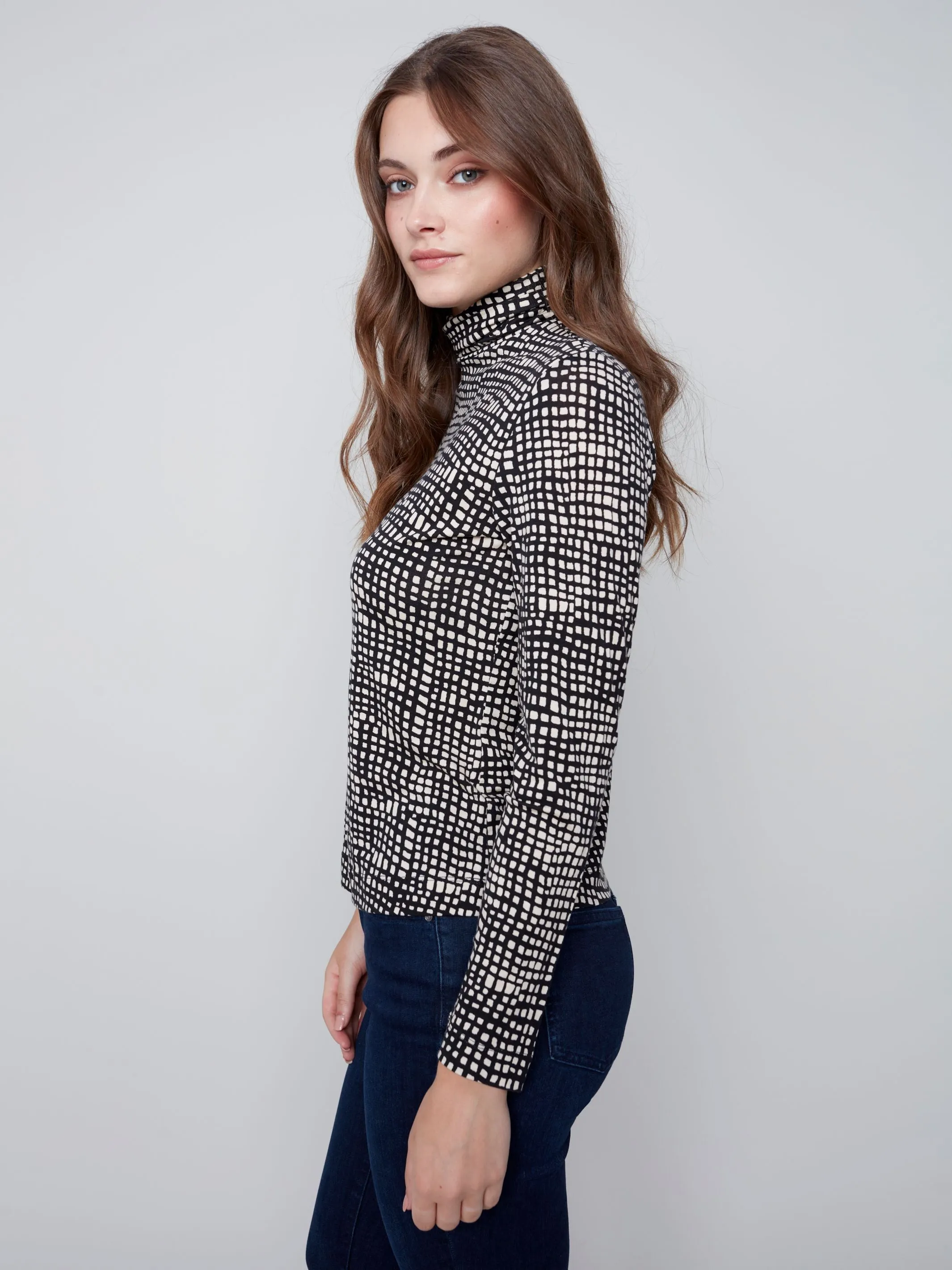 Charlie B. Abstract Turtleneck