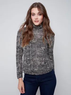 Charlie B. Abstract Turtleneck