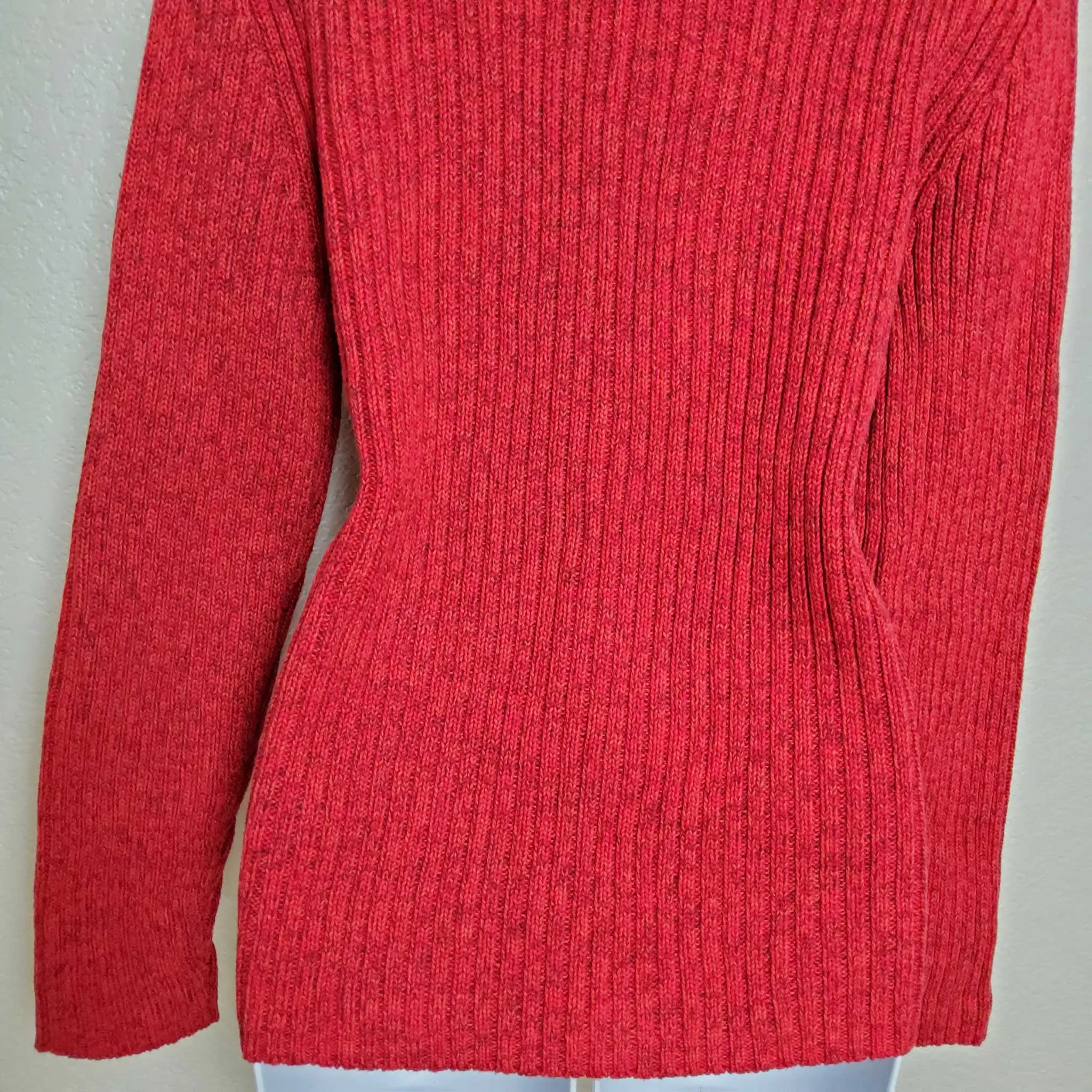 Cherokee Red Turtleneck Sweater, Women's Extra Large
