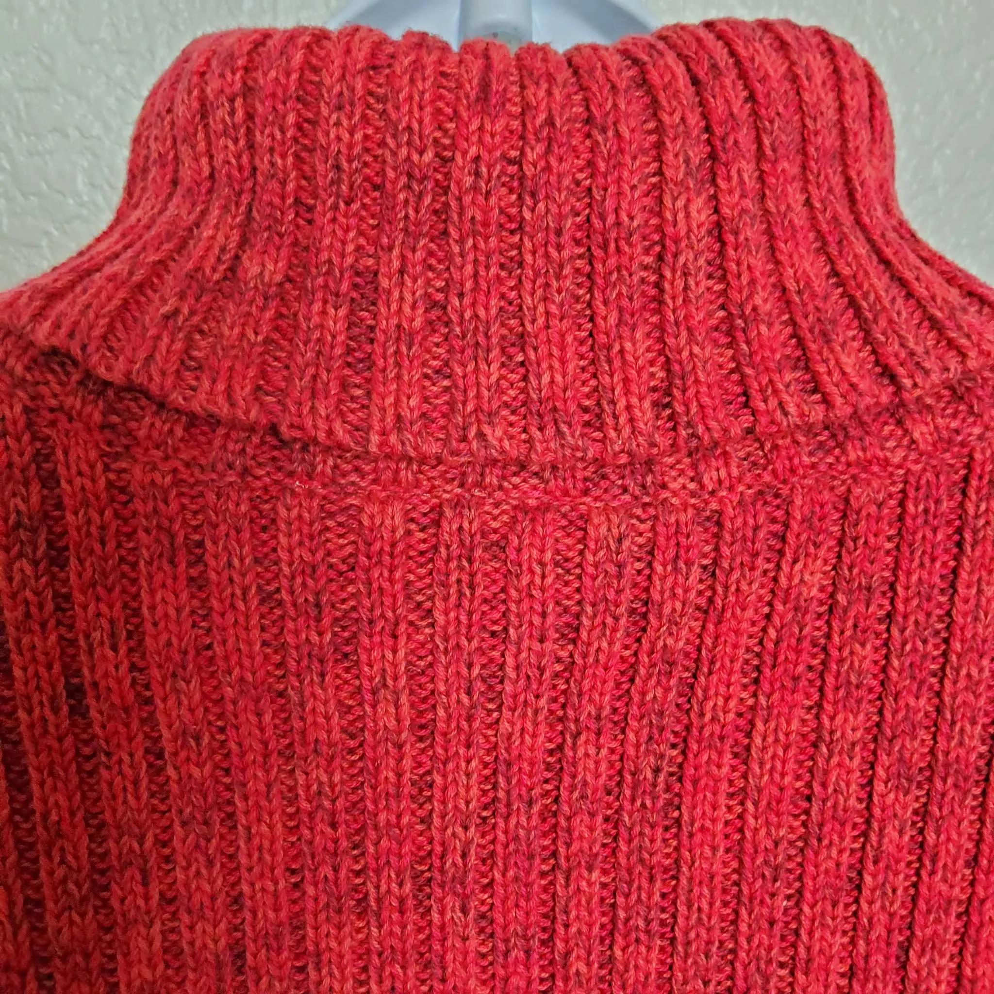 Cherokee Red Turtleneck Sweater, Women's Extra Large
