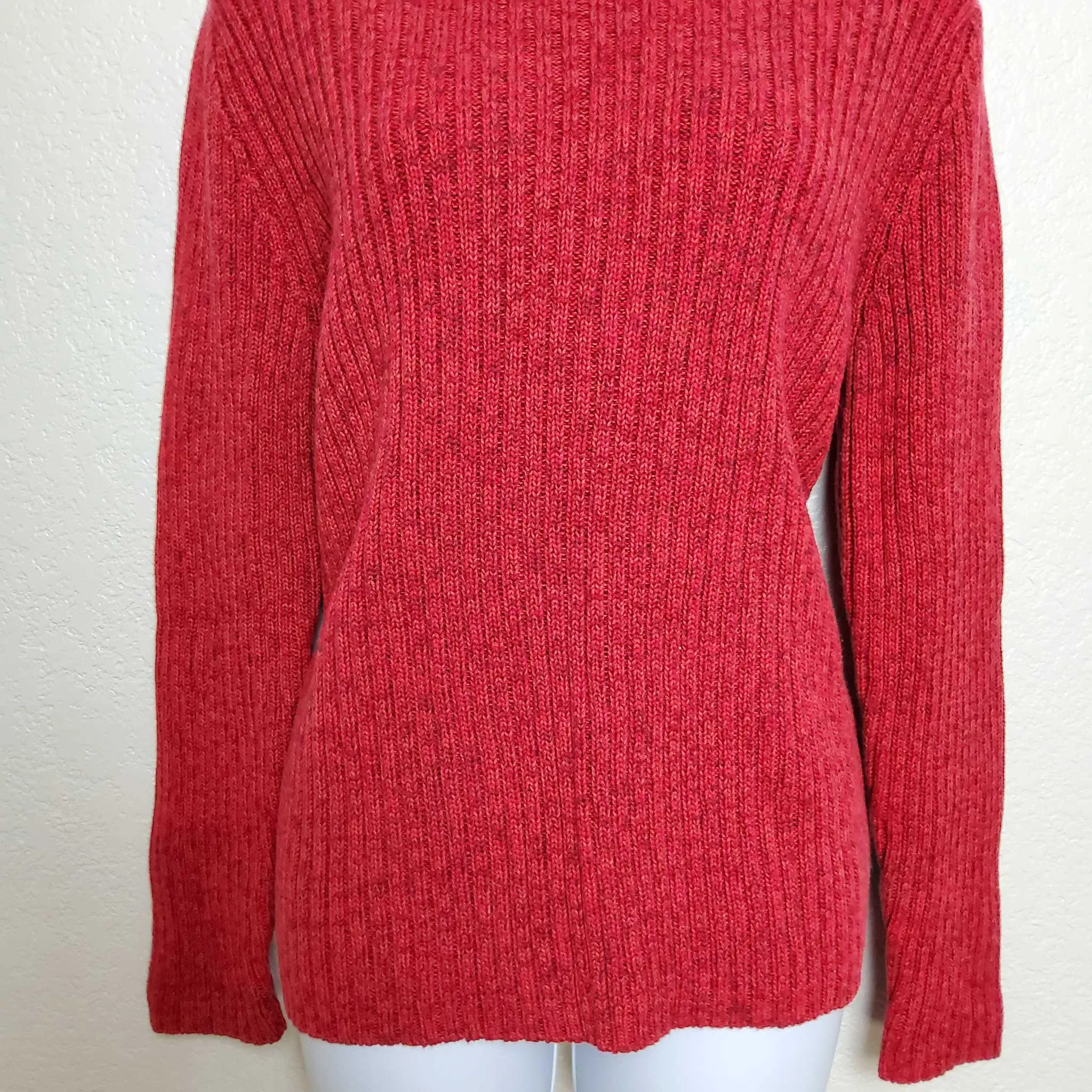 Cherokee Red Turtleneck Sweater, Women's Extra Large