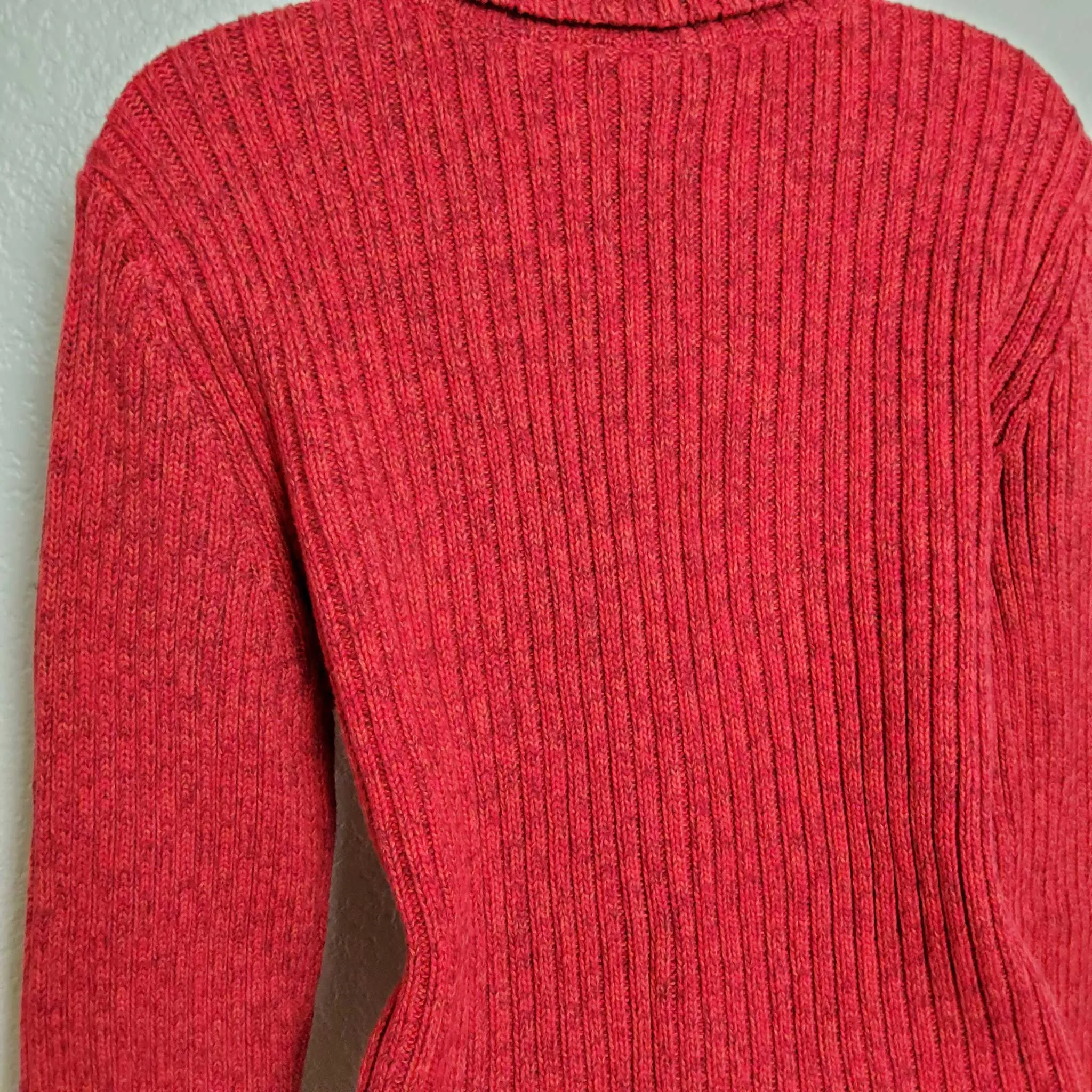 Cherokee Red Turtleneck Sweater, Women's Extra Large