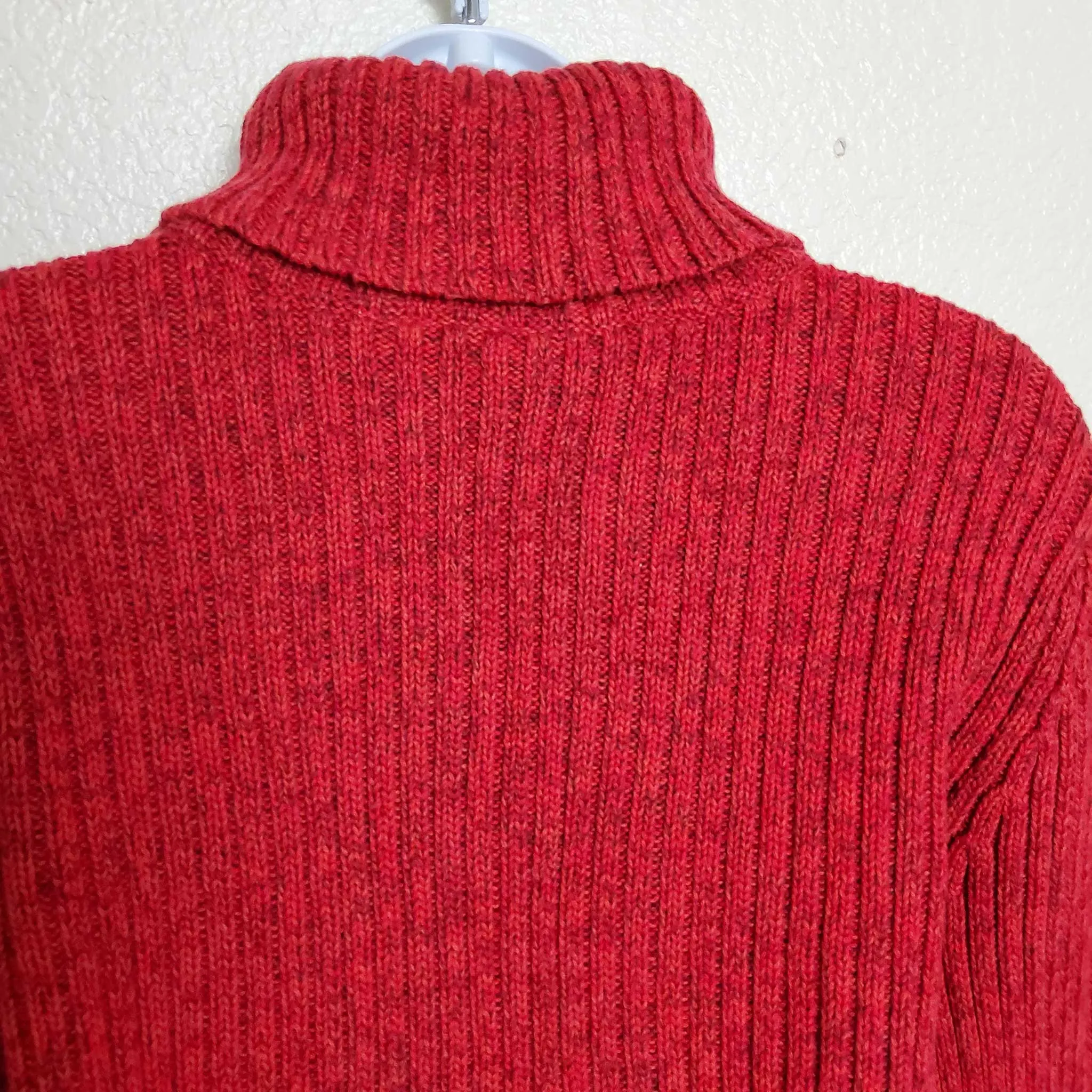 Cherokee Red Turtleneck Sweater, Women's Extra Large