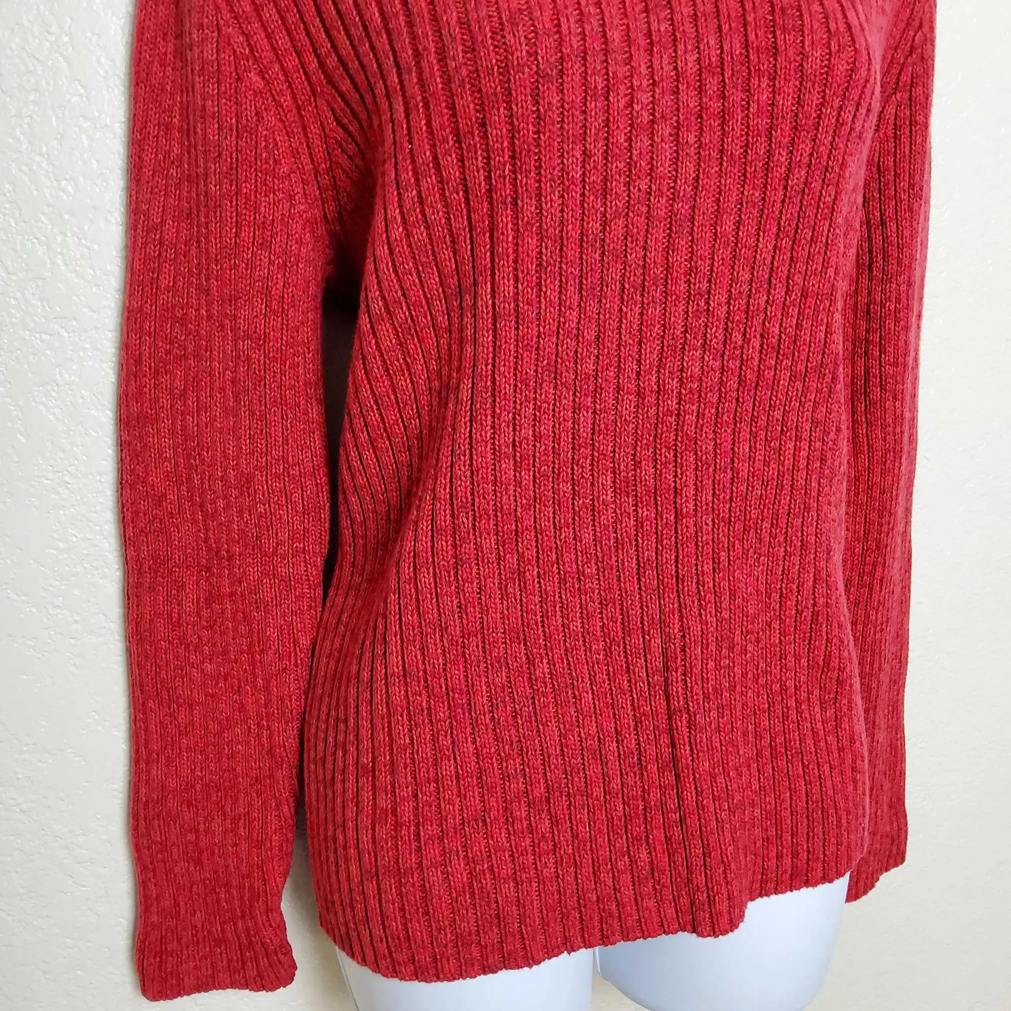 Cherokee Red Turtleneck Sweater, Women's Extra Large
