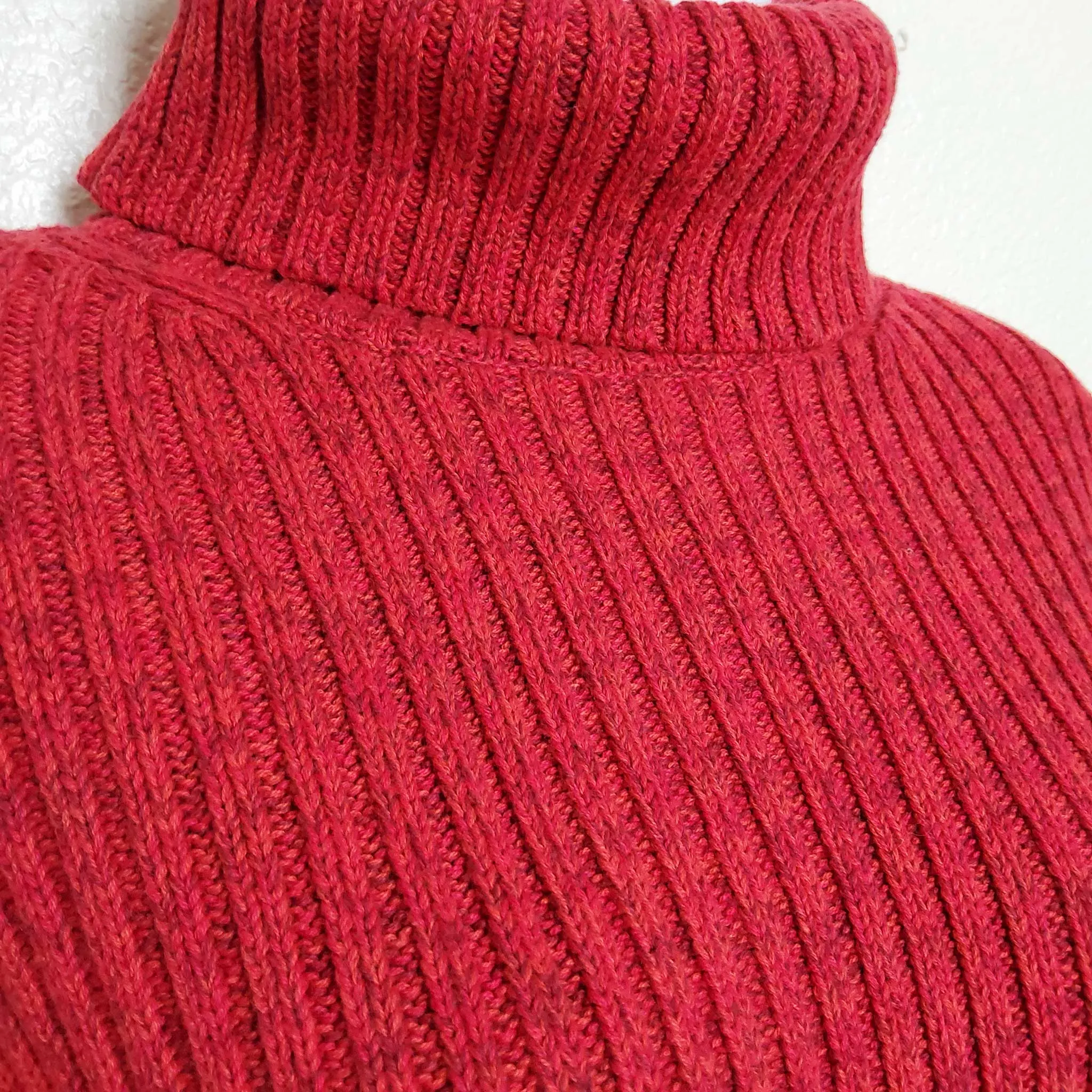Cherokee Red Turtleneck Sweater, Women's Extra Large