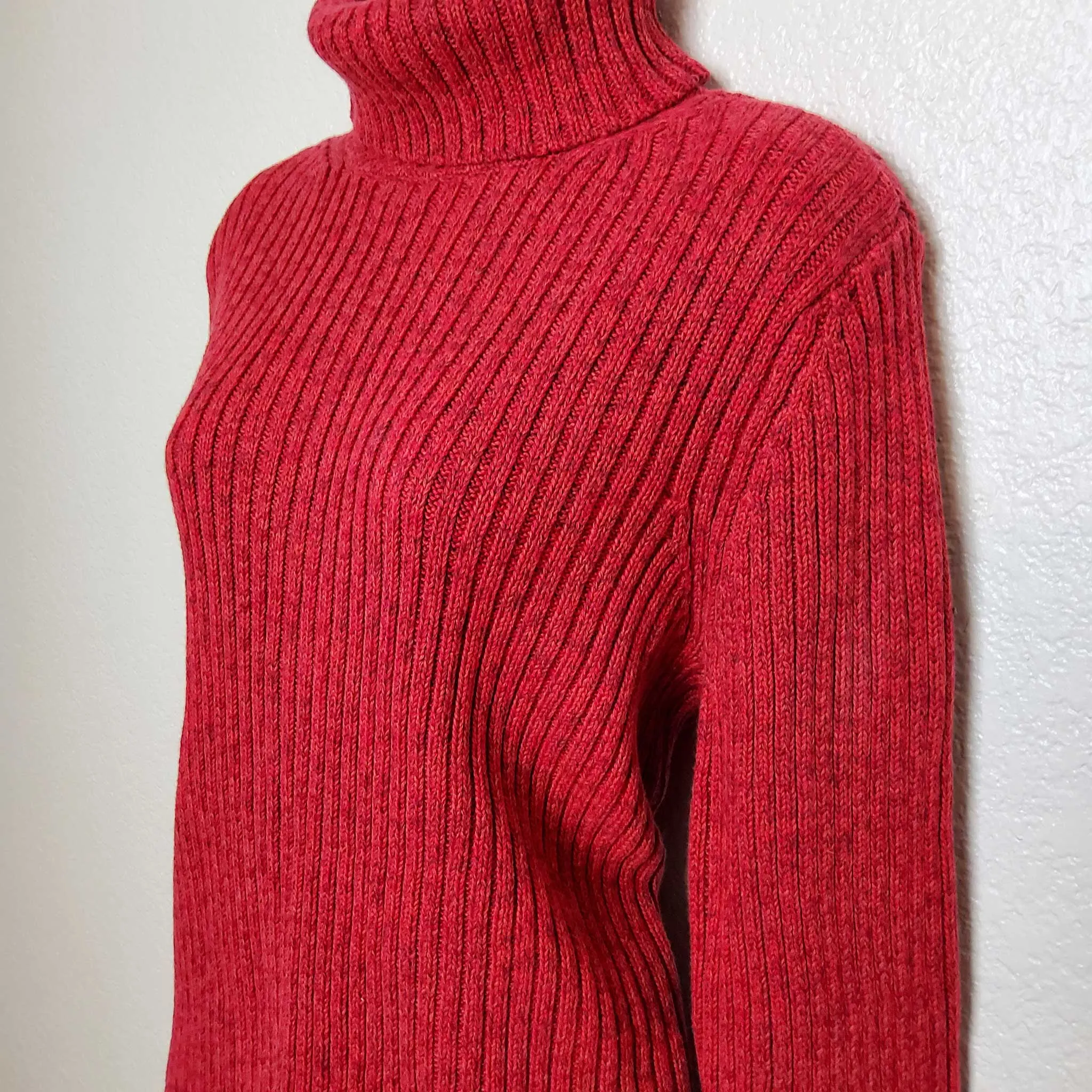 Cherokee Red Turtleneck Sweater, Women's Extra Large