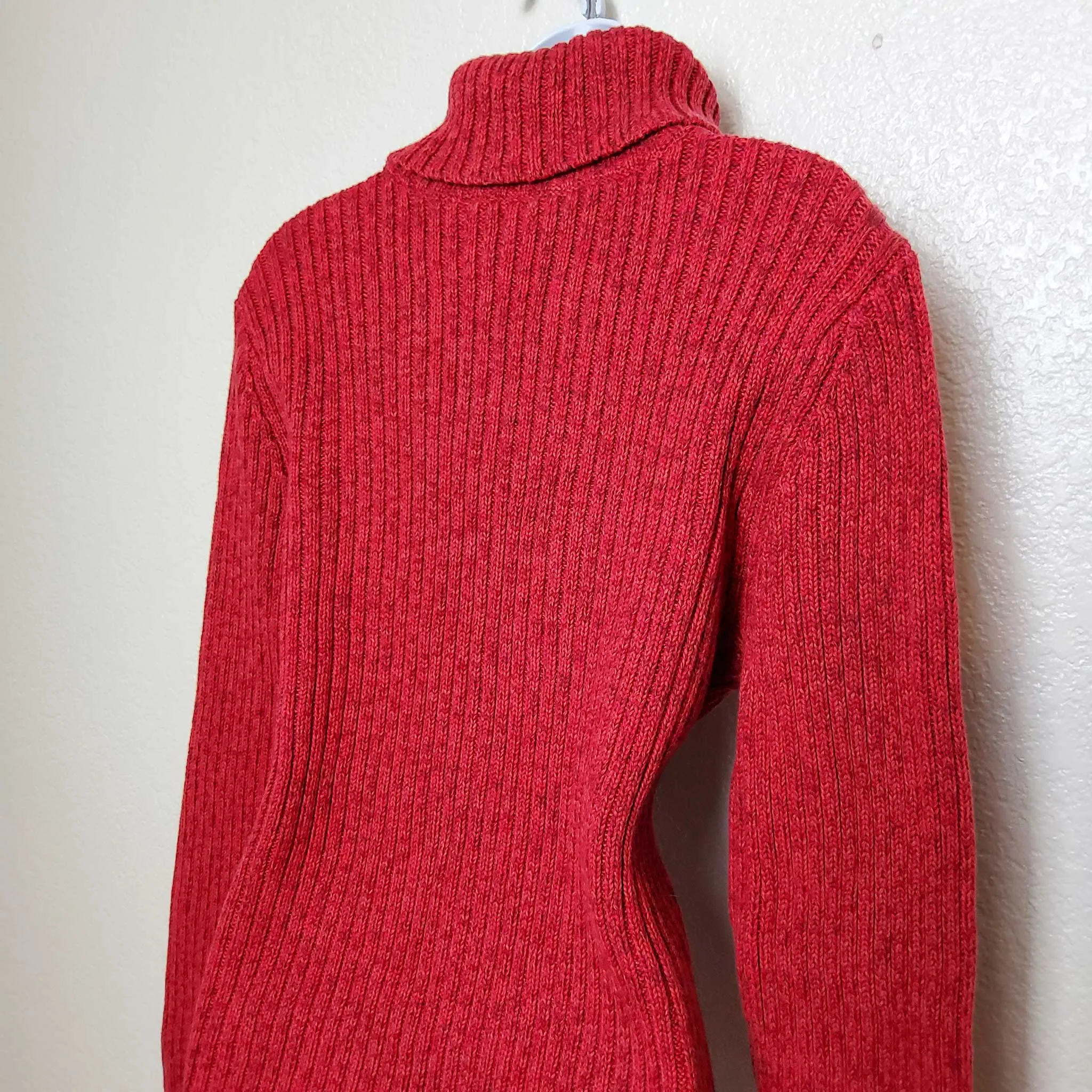 Cherokee Red Turtleneck Sweater, Women's Extra Large