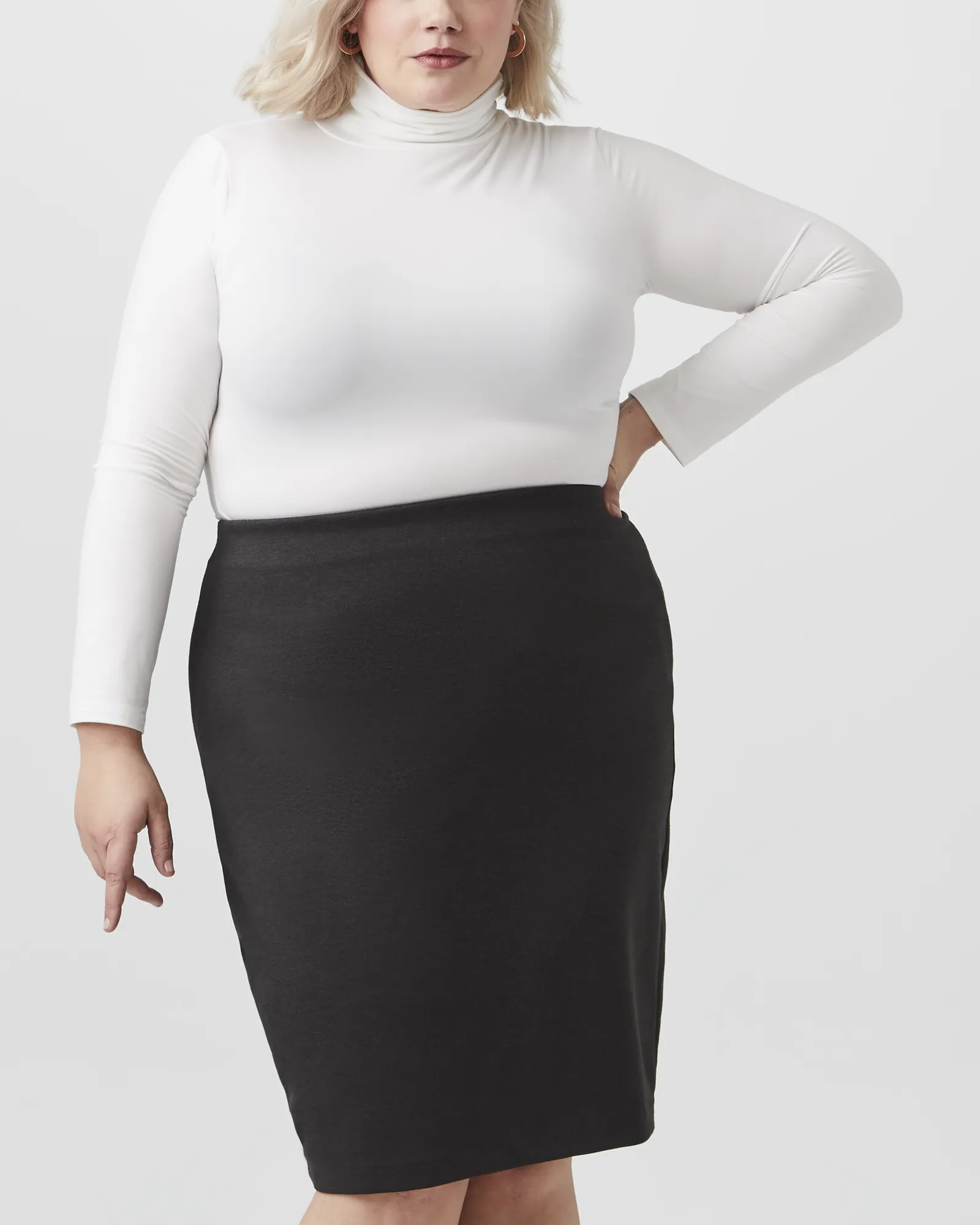 Claire Pencil Skirt | Charcoal Grey
