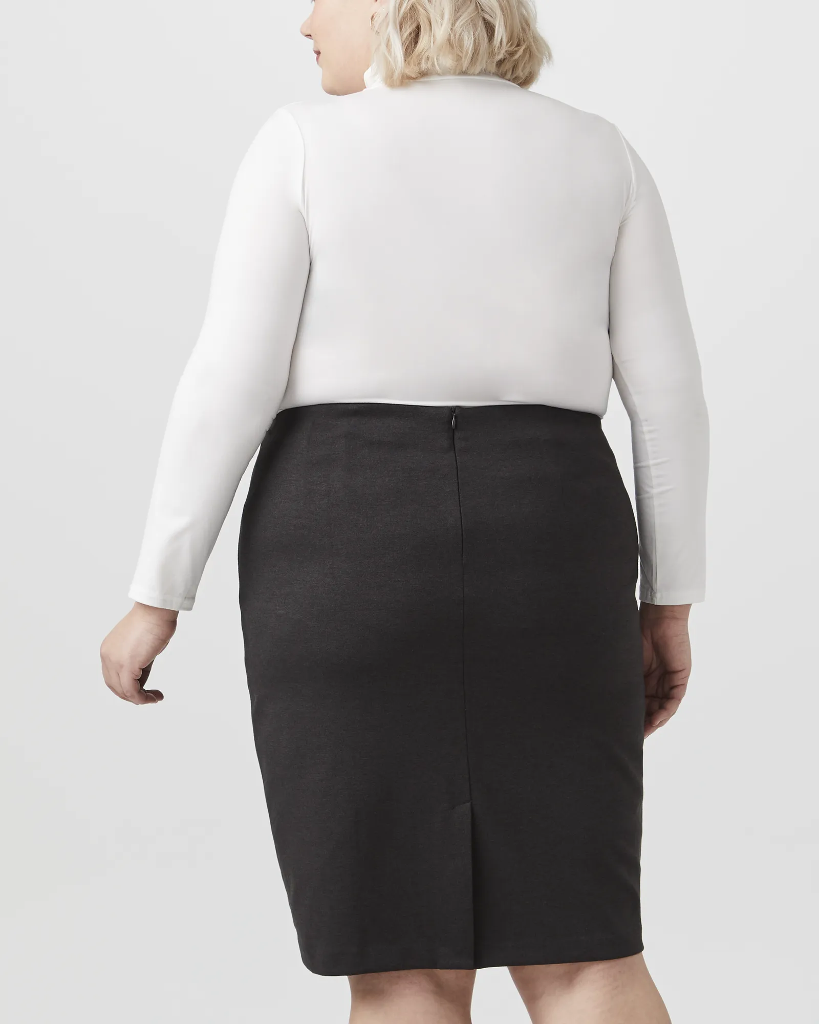 Claire Pencil Skirt | Charcoal Grey