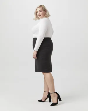 Claire Pencil Skirt | Charcoal Grey