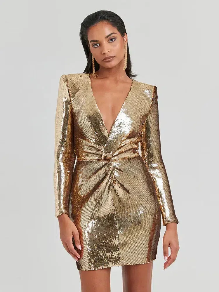 Clémence – Shimmering finish – Mini dress