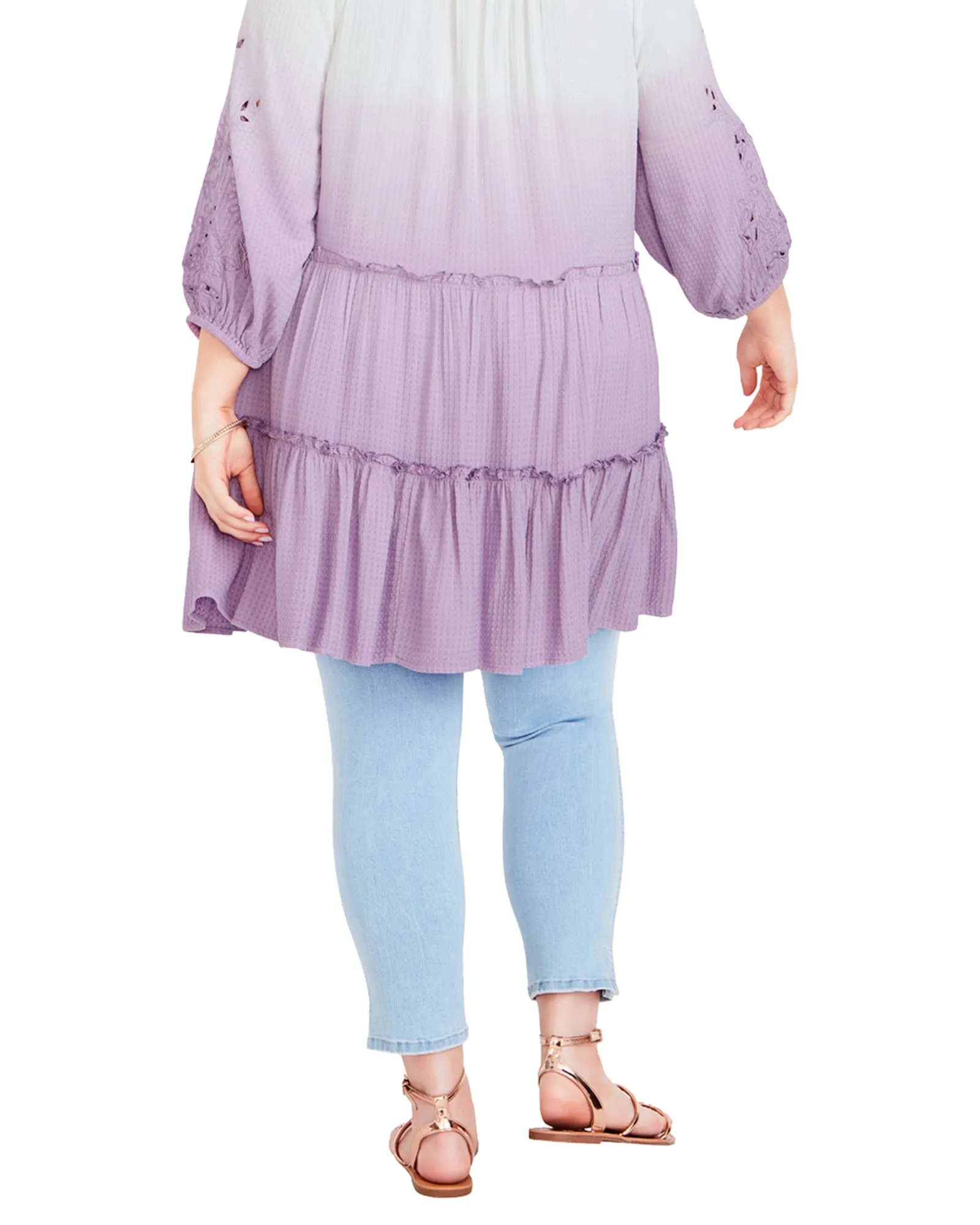 Clover Dip Dye Tunic | Lavender
