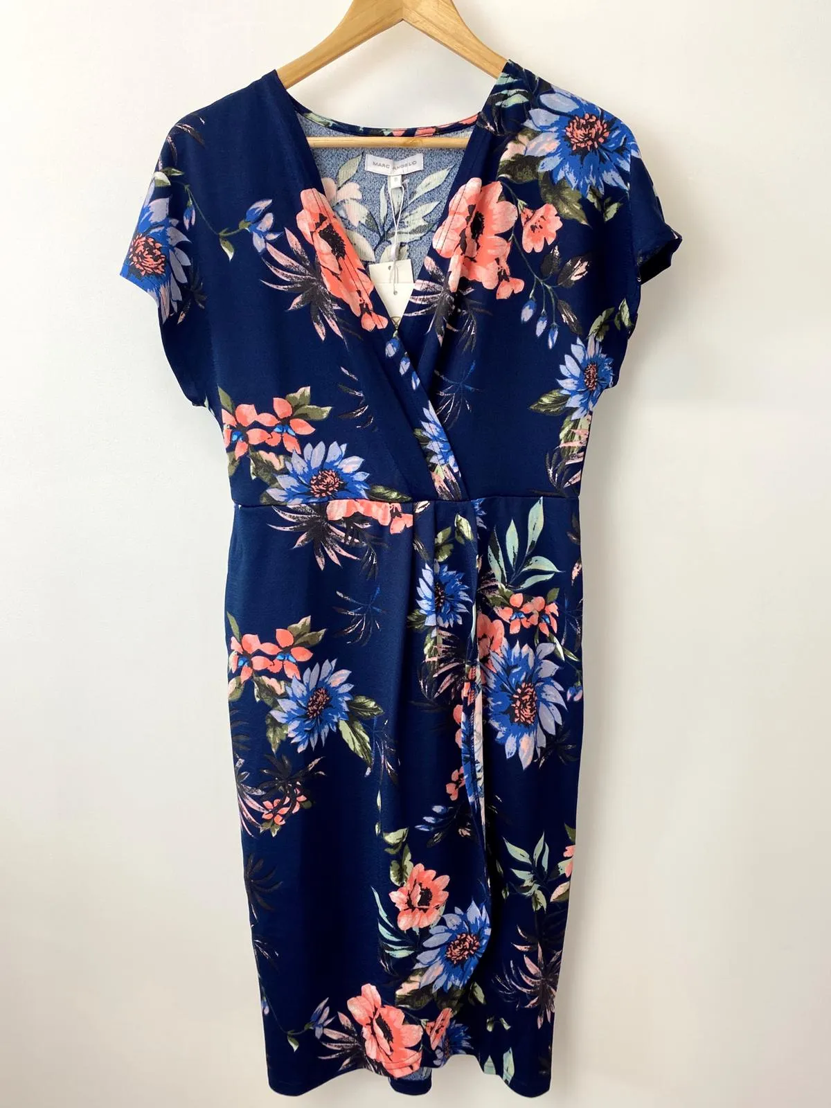 Cora Floral Faux Wrap Dress