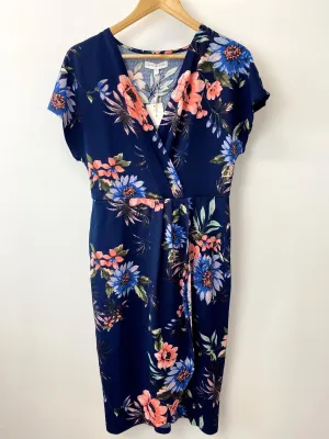 Cora Floral Faux Wrap Dress