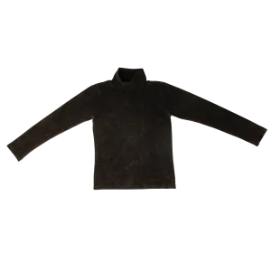 Crew Kids Grey Denim Wash Turtleneck