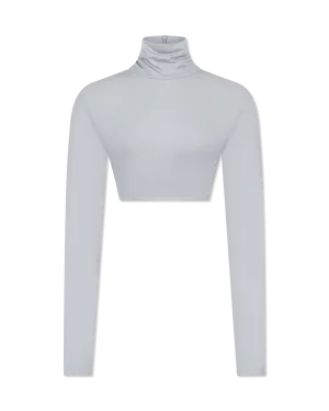 Cropped Long Sleeve Turtle Top