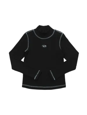 Diesel Kids   Cotton jersey turtleneck t-shirt 