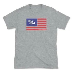 Dog Dad Flag (Adult Short Sleeve T-Shirt)