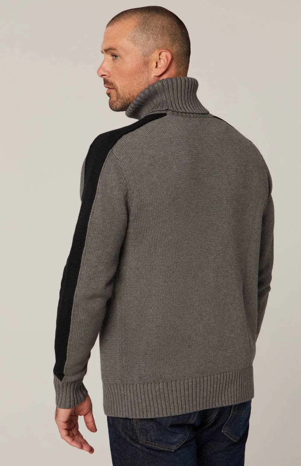 Elias Turtle Neck Ski Sweater | Heather Grey