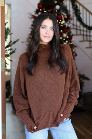 FINAL SALE - Notably Cozy Turtleneck Oversized Sweater - DOORBUSTER