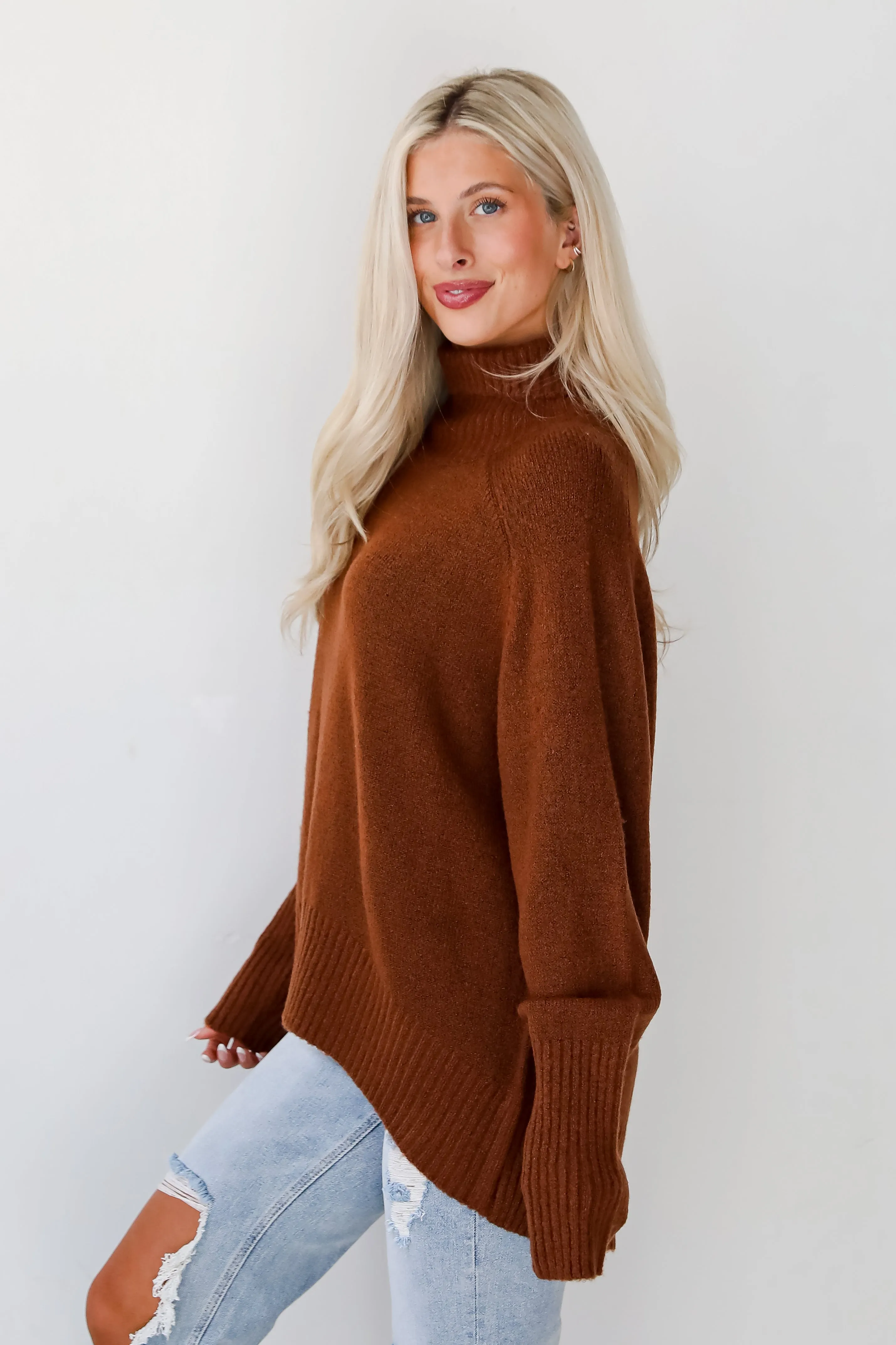 FINAL SALE - Notably Cozy Turtleneck Oversized Sweater - DOORBUSTER