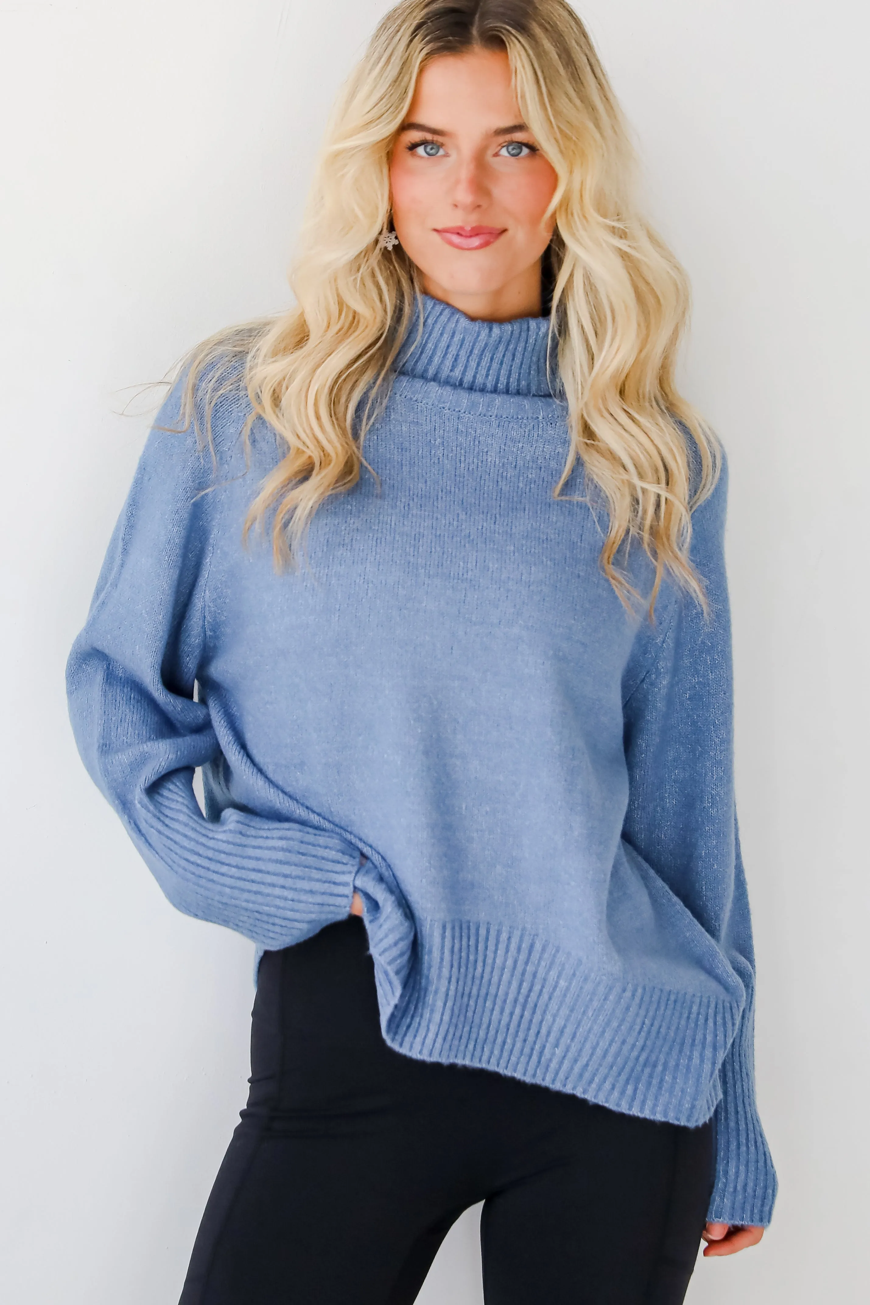 FINAL SALE - Notably Cozy Turtleneck Oversized Sweater - DOORBUSTER