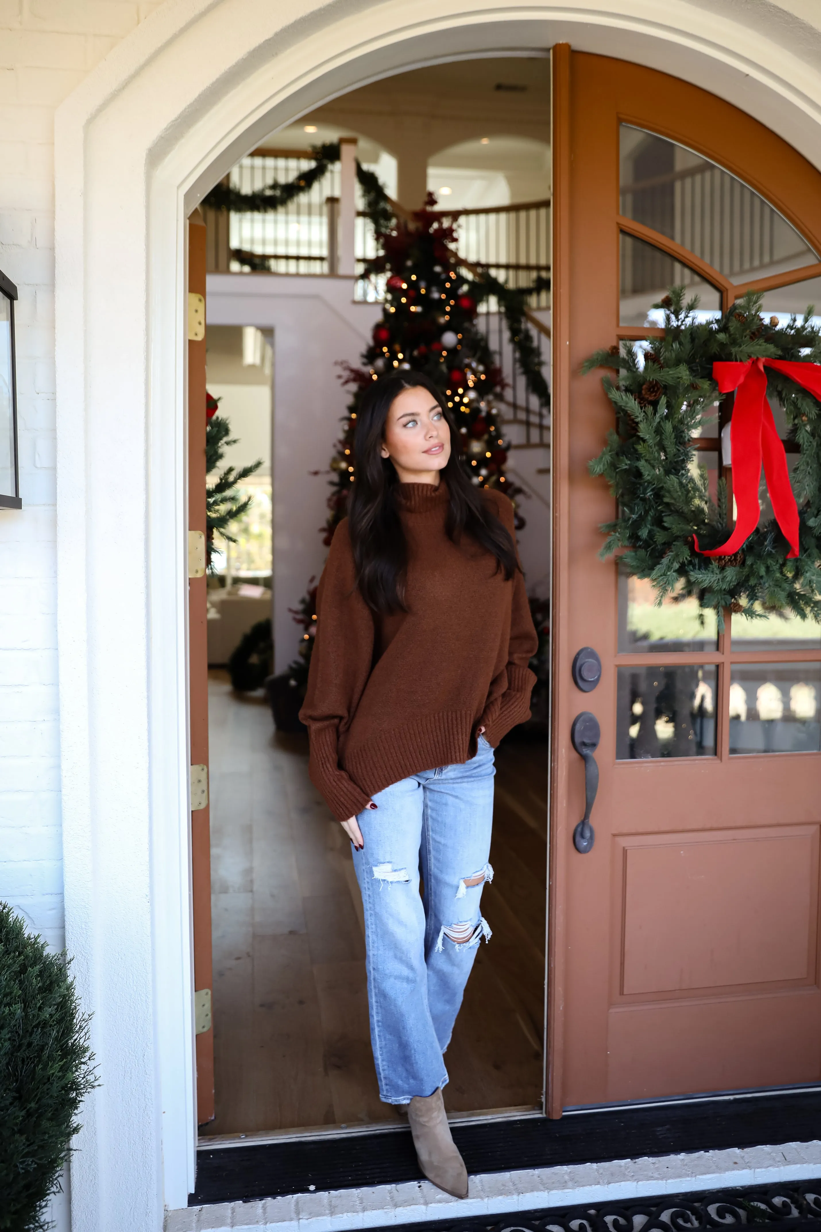 FINAL SALE - Notably Cozy Turtleneck Oversized Sweater - DOORBUSTER