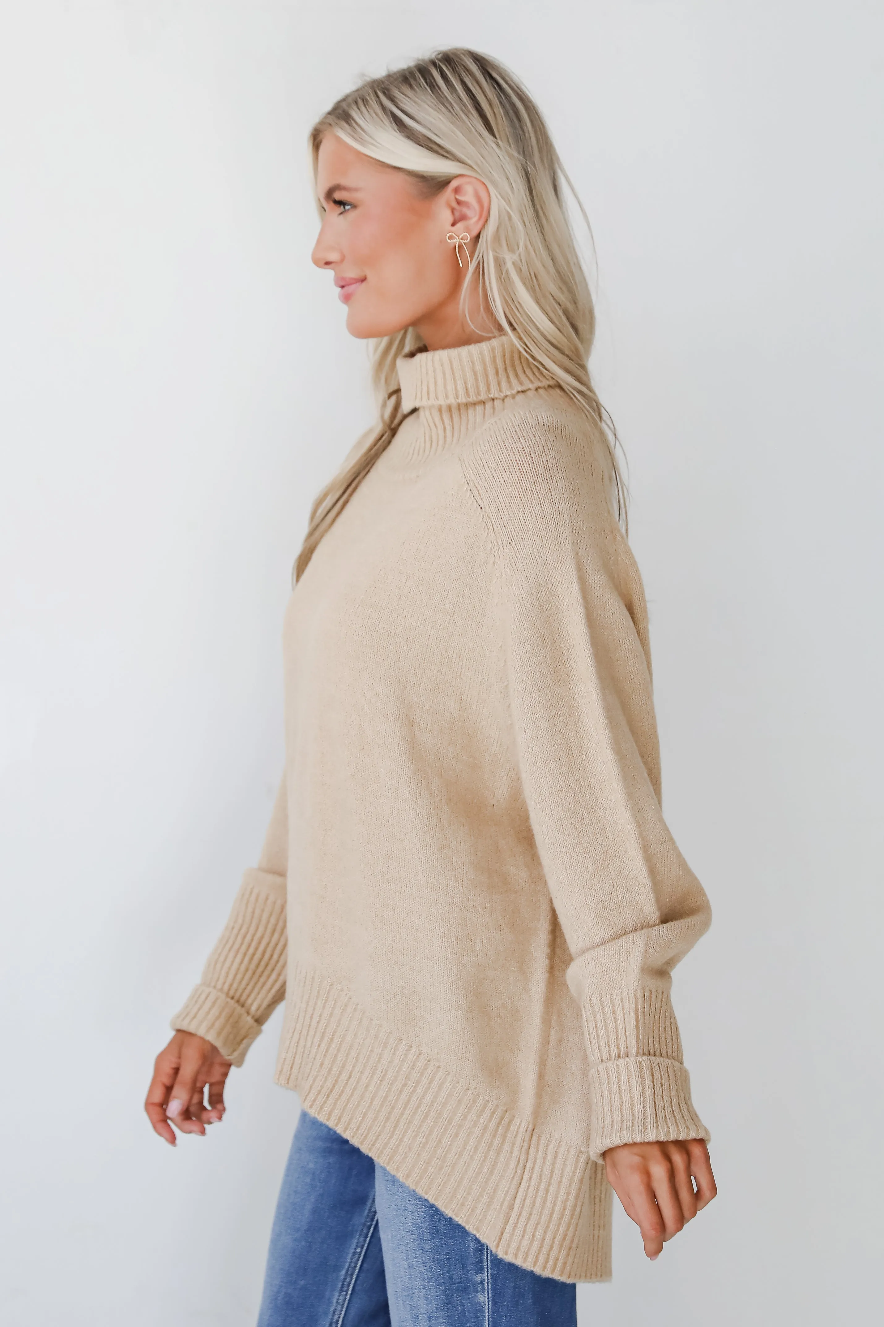 FINAL SALE - Notably Cozy Turtleneck Oversized Sweater - DOORBUSTER