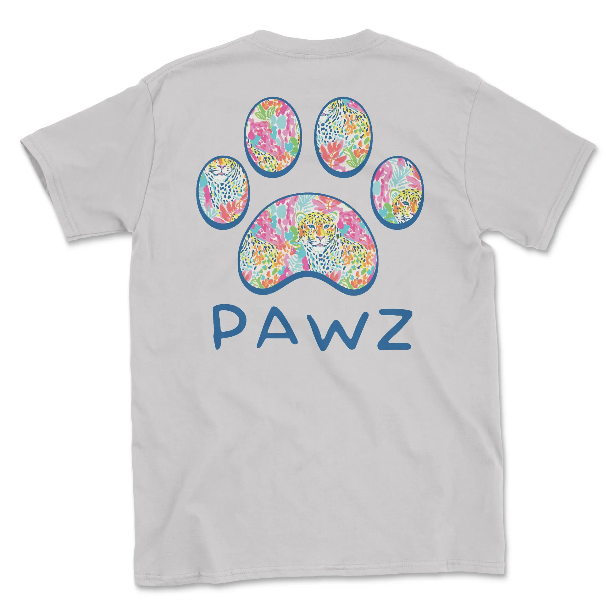 Floral Leopard (Adult Short Sleeve T-Shirt)