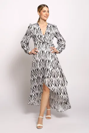 Full Sleeve Maxi Wrap Dress