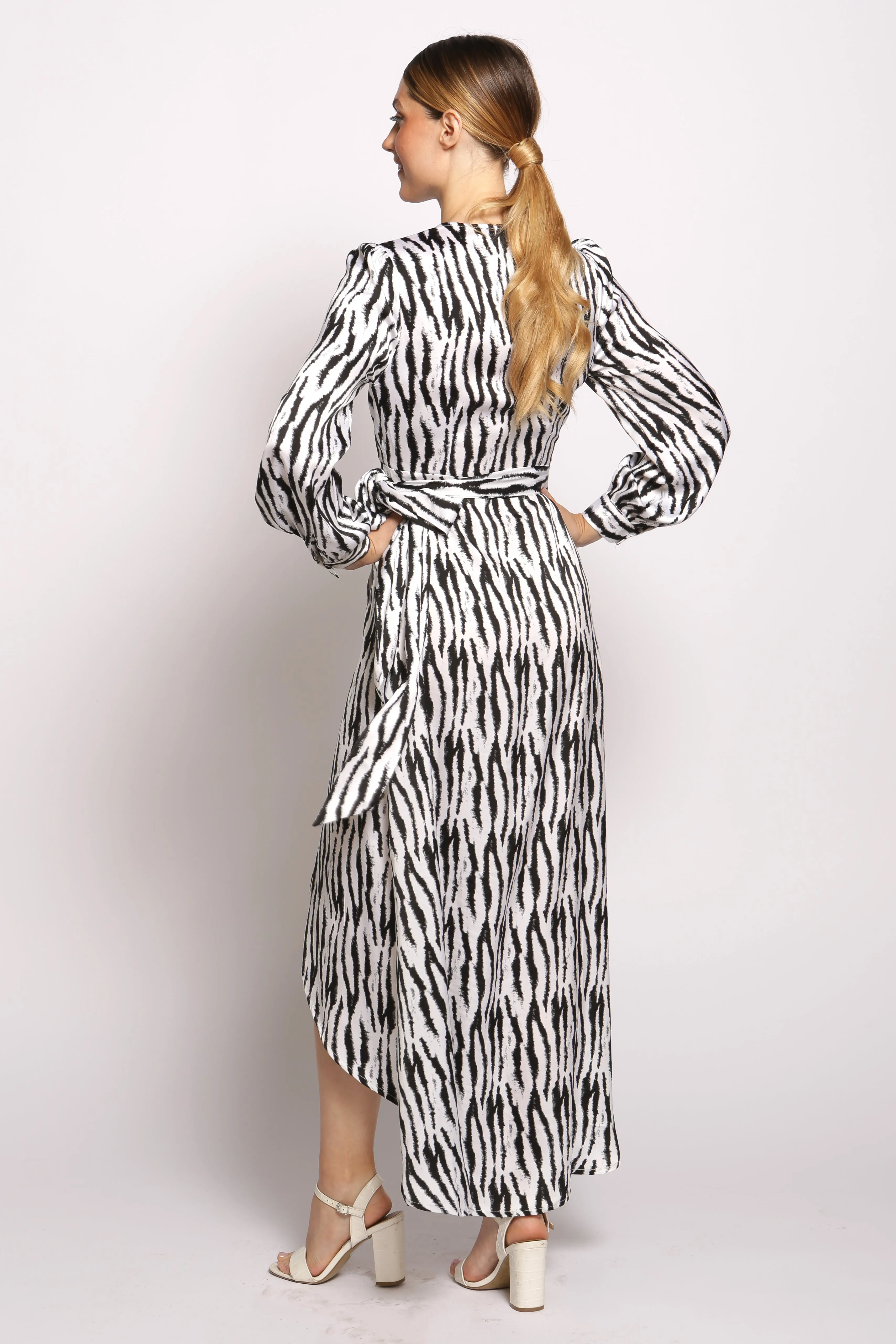 Full Sleeve Maxi Wrap Dress