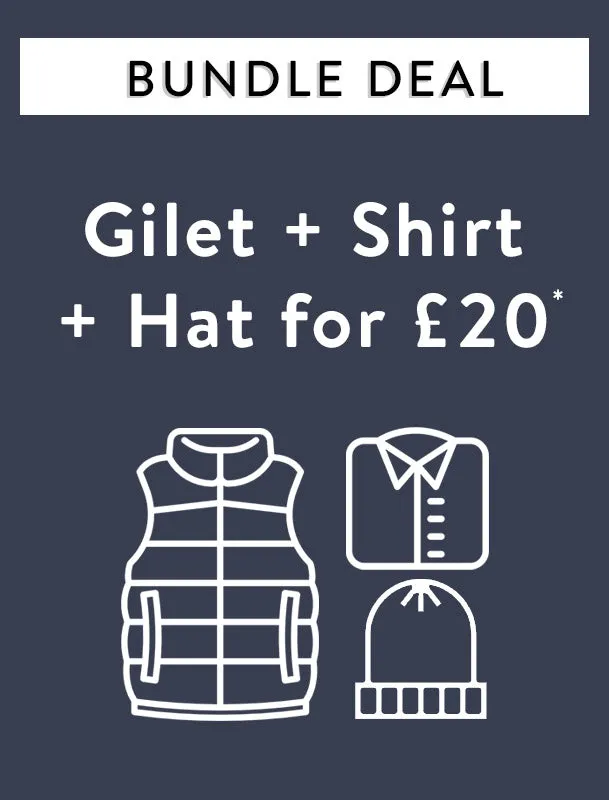 Gilet   Checked Shirt   Hat for £20*